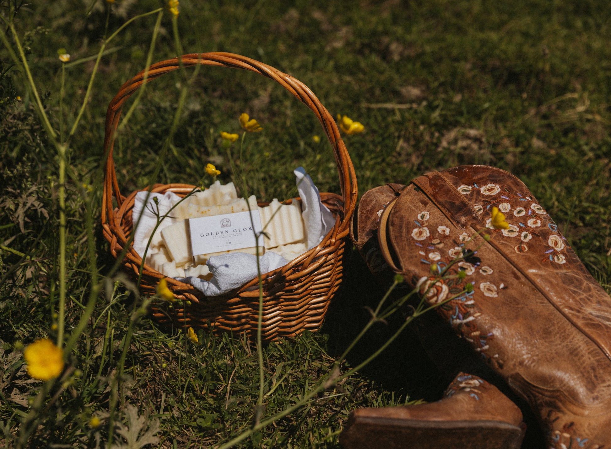 Golden Glow Tallow Soap Bar